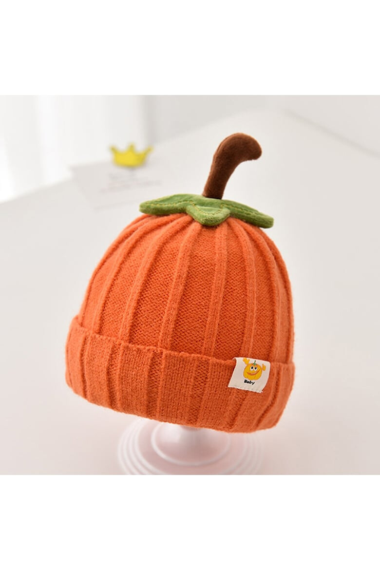 EFAYN.RO Caciula pentru copii model delicat cu codita de dovleac tematica sweet pumpkin 3 luni – 3 ani EFAYN - Pled.ro