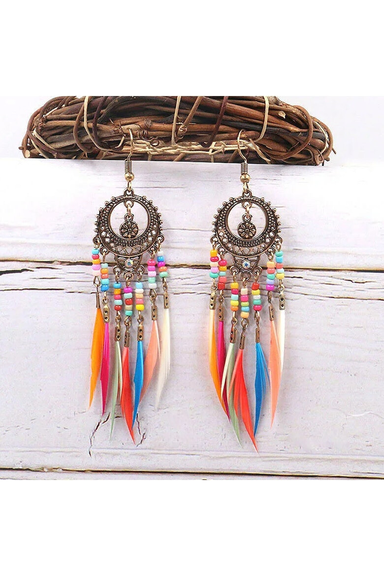 EFAYN.RO Cercei dama model fashion traditional indian tematica dream catcher EFAYN - Pled.ro