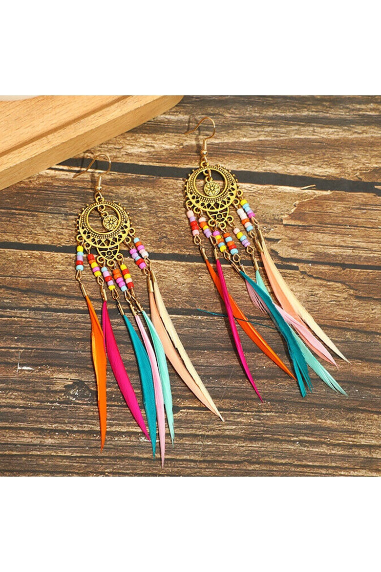 EFAYN.RO Cercei dama model fashion traditional indian tematica dream catcher EFAYN - Pled.ro