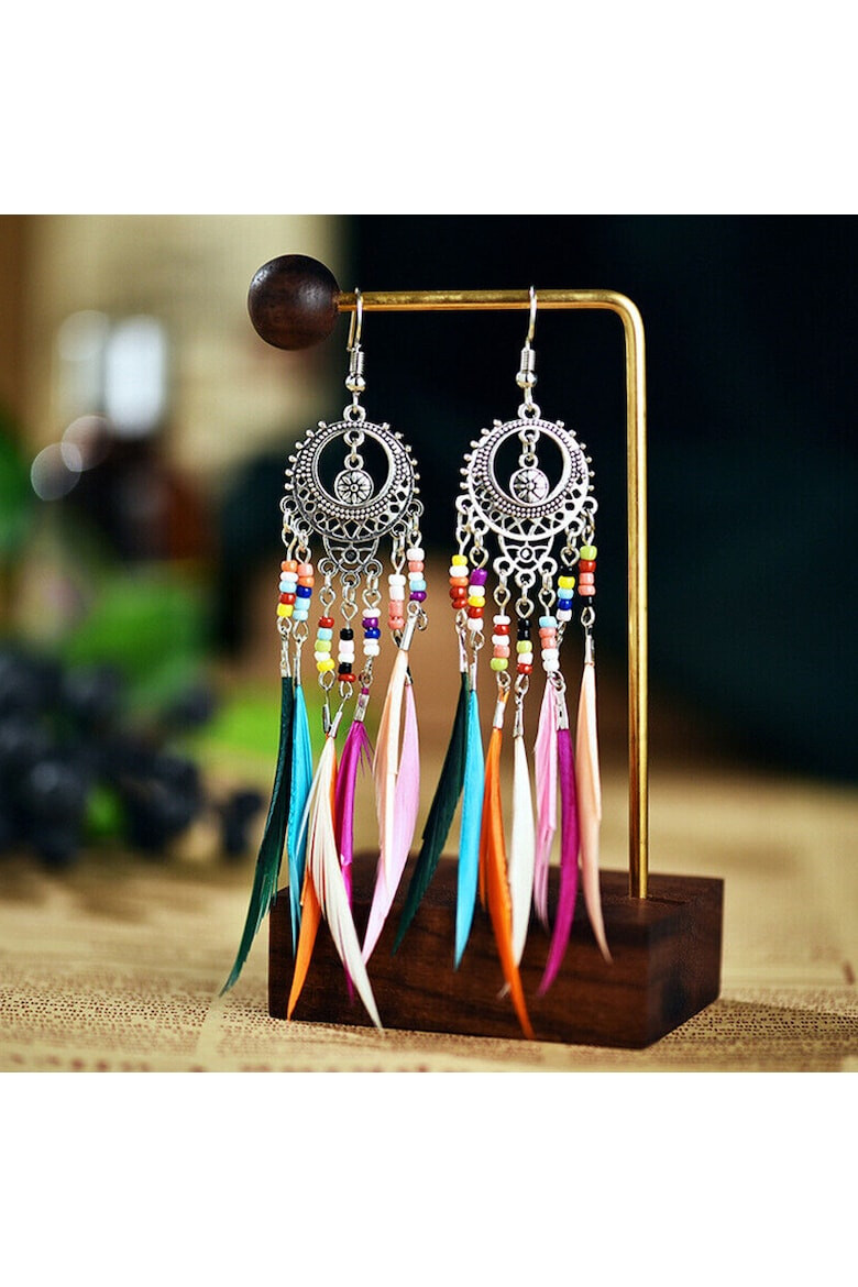 EFAYN.RO Cercei dama model fashion traditional indian tematica dream catcher EFAYN - Pled.ro