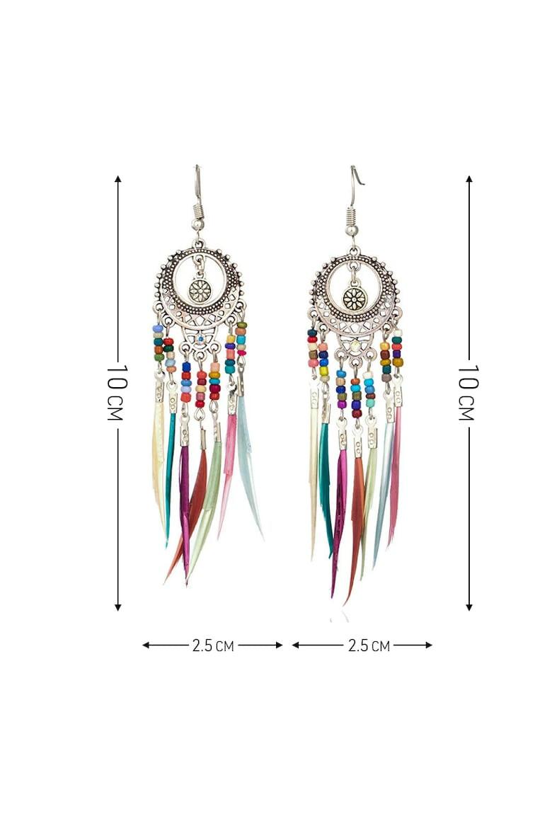 EFAYN.RO Cercei dama model fashion traditional indian tematica dream catcher EFAYN - Pled.ro