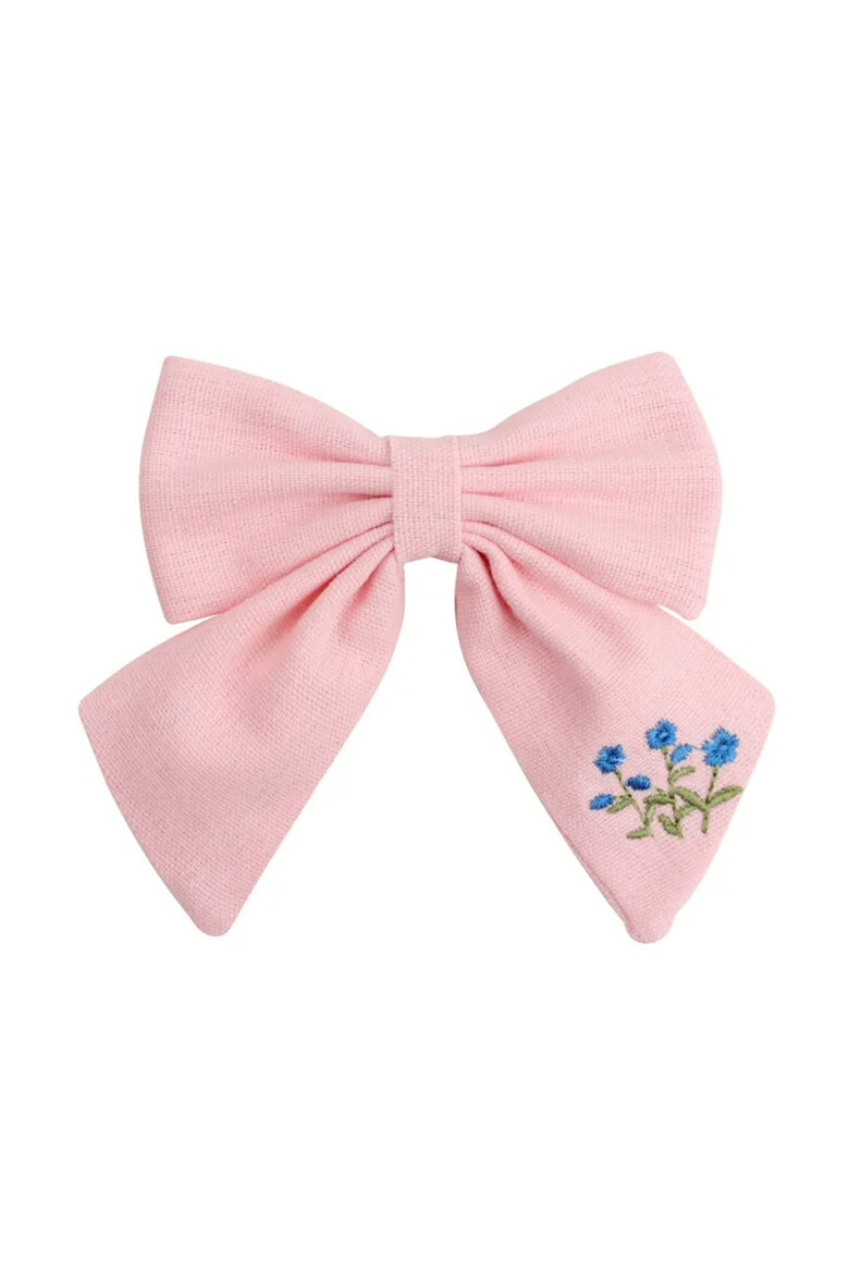 EFAYN.RO Clama de par model school memories accesorizat cu funda supradimensionata detaliu brodat cu elemente delicate florale EFAYN - Pled.ro