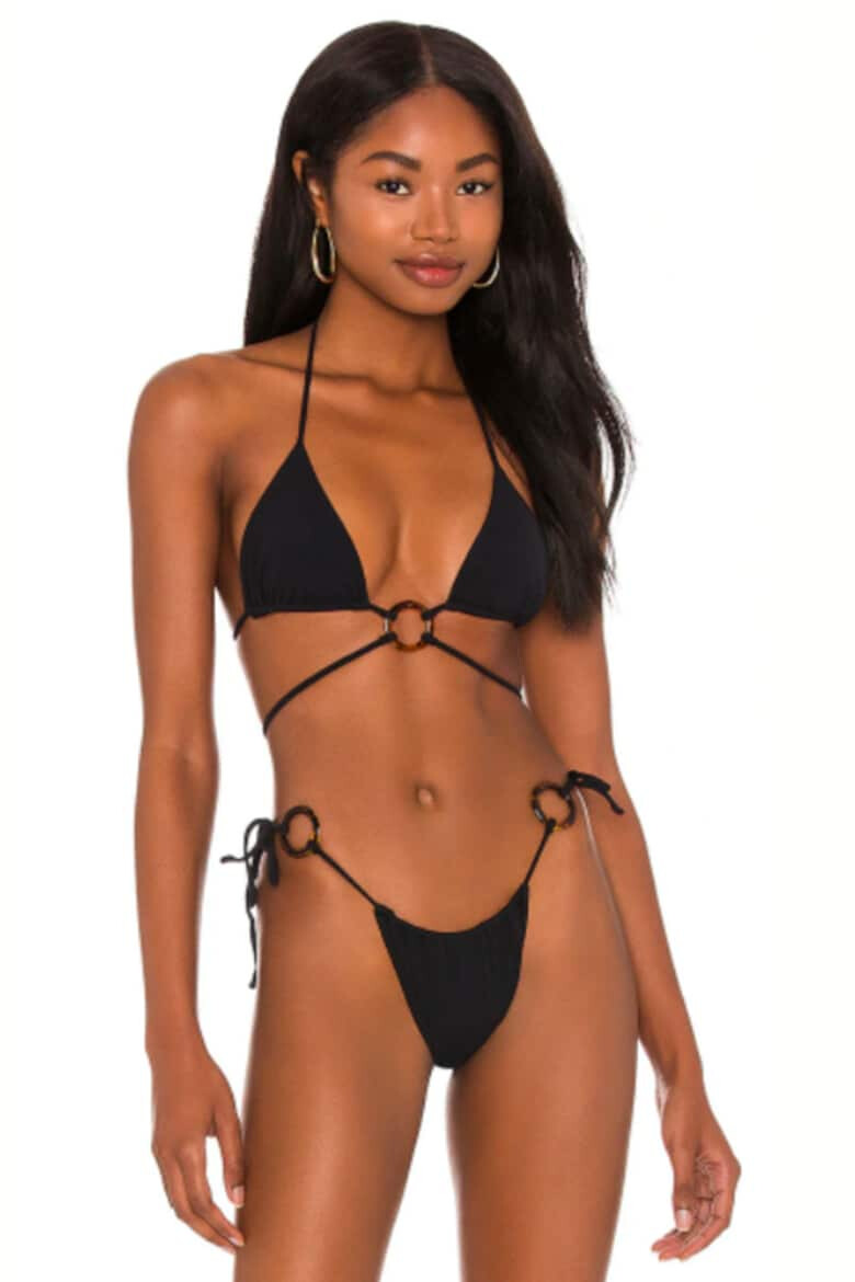 EFAYN.RO Costum de baie dama 2 piese chilot brazilian reglabil sutien reglabil si accesorii rotunde EFAYN - Pled.ro