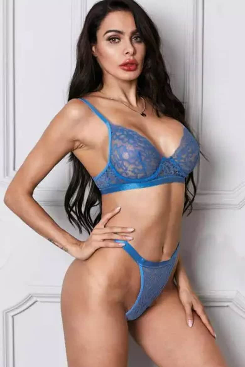 EFAYN.RO Lenjerie sexy 2 piese sutien si chilot cu dantela EFAYN - Pled.ro