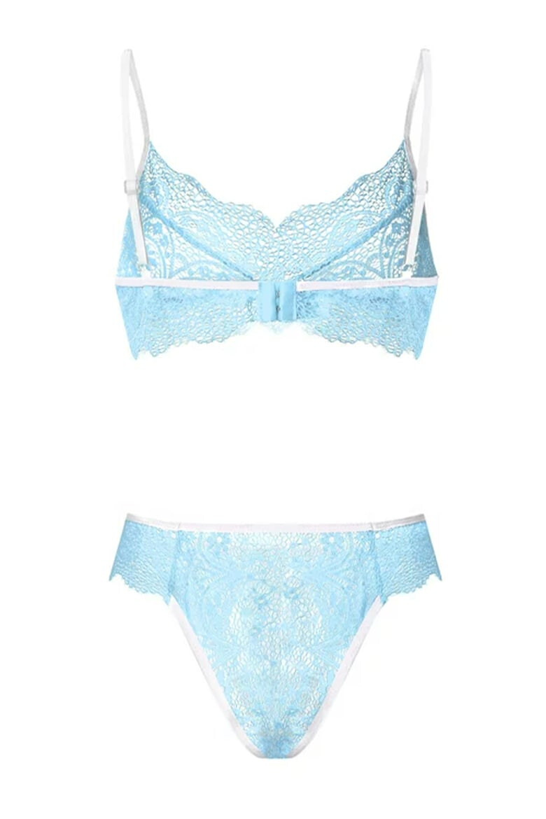 EFAYN.RO Lenjerie sexy dama set 2 piese sutien si chilot model contrast cu intaritura pe margine EFAYN - Pled.ro