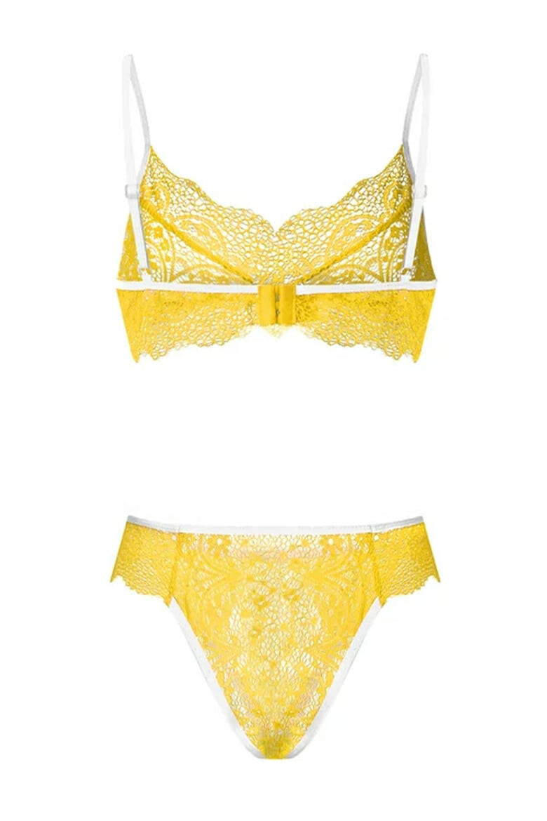 EFAYN.RO Lenjerie sexy dama set 2 piese sutien si chilot model contrast cu intaritura pe margine EFAYN - Pled.ro