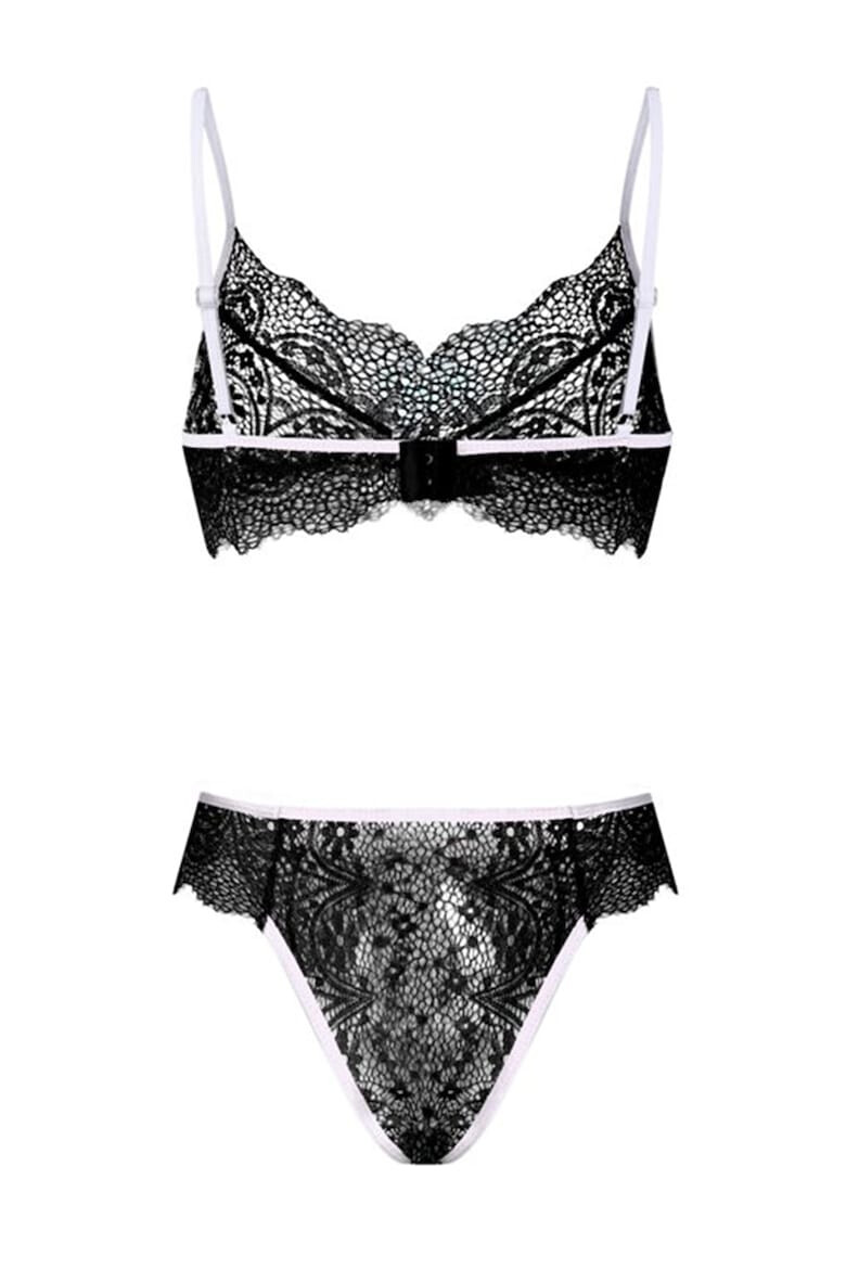 EFAYN.RO Lenjerie sexy dama set 2 piese sutien si chilot model contrast cu intaritura pe margine EFAYN - Pled.ro