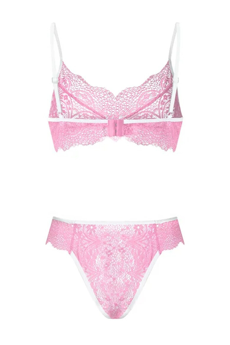 EFAYN.RO Lenjerie sexy dama set 2 piese sutien si chilot model contrast cu intaritura pe margine EFAYN - Pled.ro