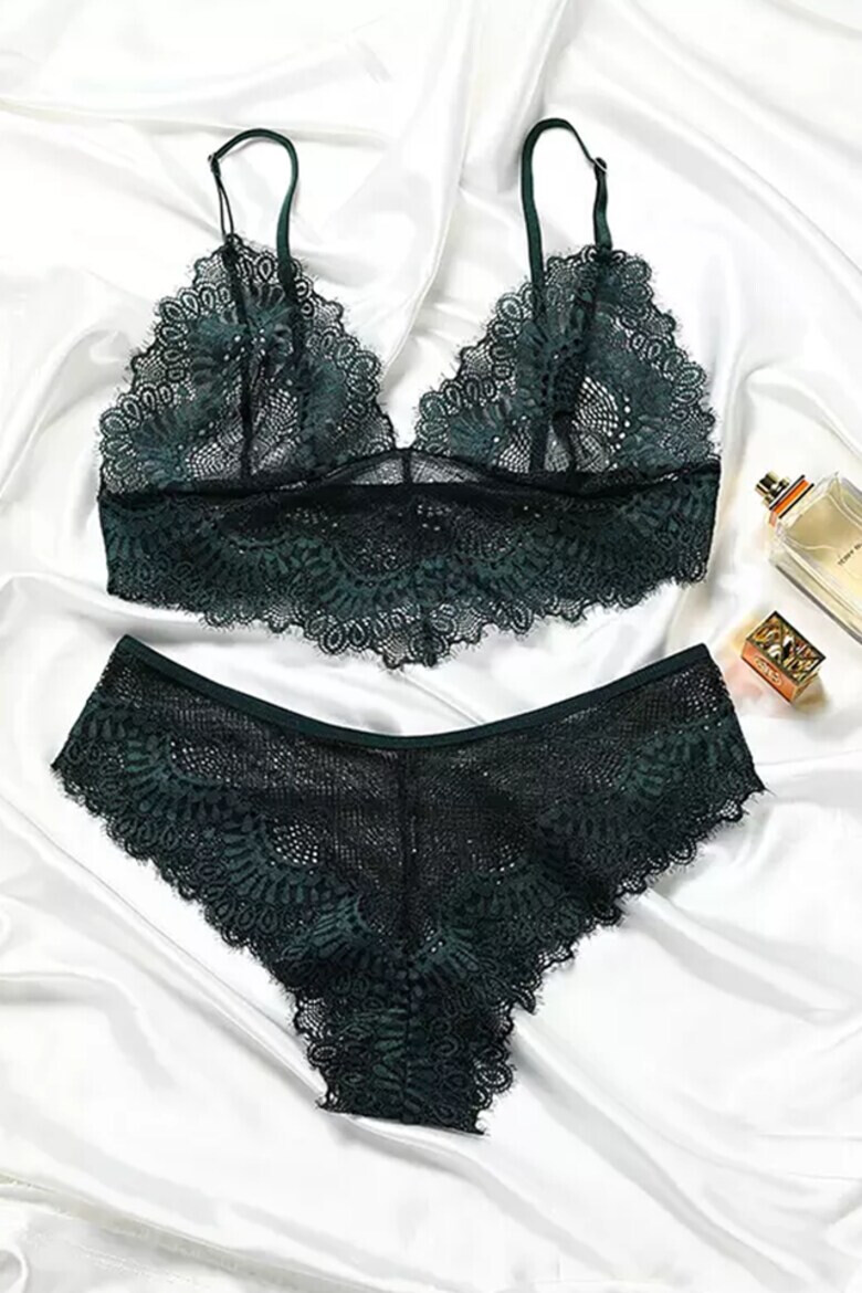 EFAYN.RO Lenjerie sexy set din 2 piese sutien tip bustiera si chilot brazilian EFAYN - Pled.ro