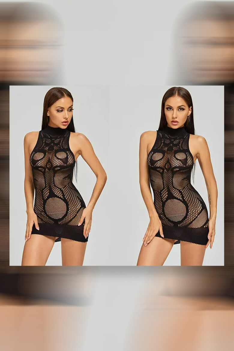 EFAYN.RO Lenjerie sexy tip rochie scurta negru marime universala EFAYN - Pled.ro