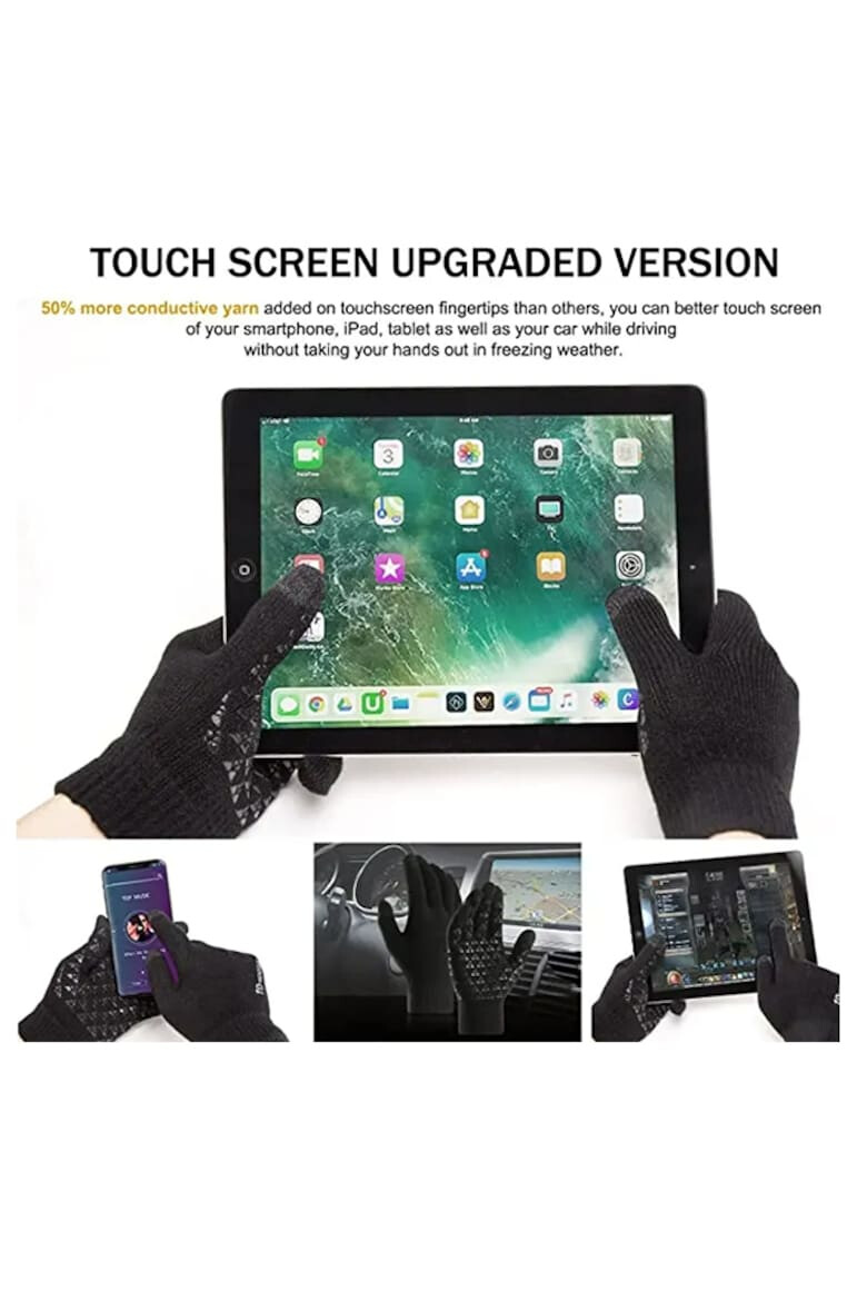 EFAYN.RO Manusi model cu degete touch screen tematica easy winter tech gloves non – slip pe toata palma unisex EFAYN - Pled.ro