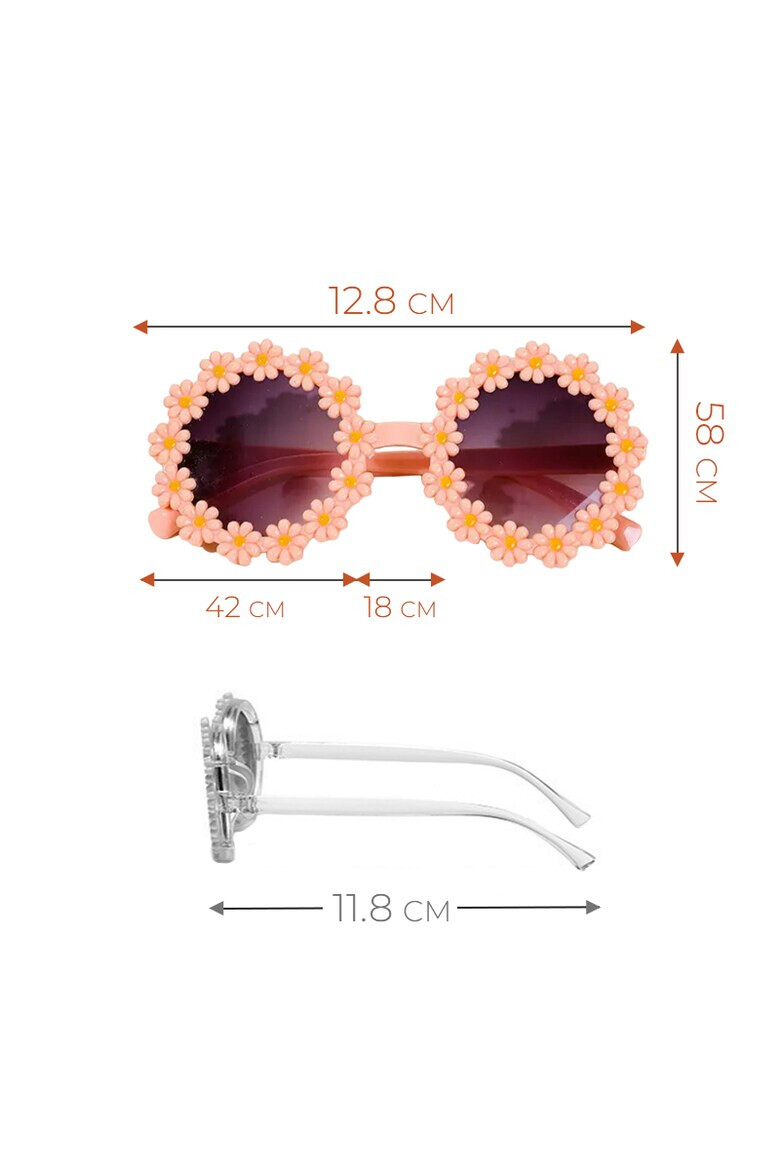 EFAYN.RO Ochelari de soare pentru copii model pentru fetite cu floarea soarelui summer vibe EFAYN - Pled.ro