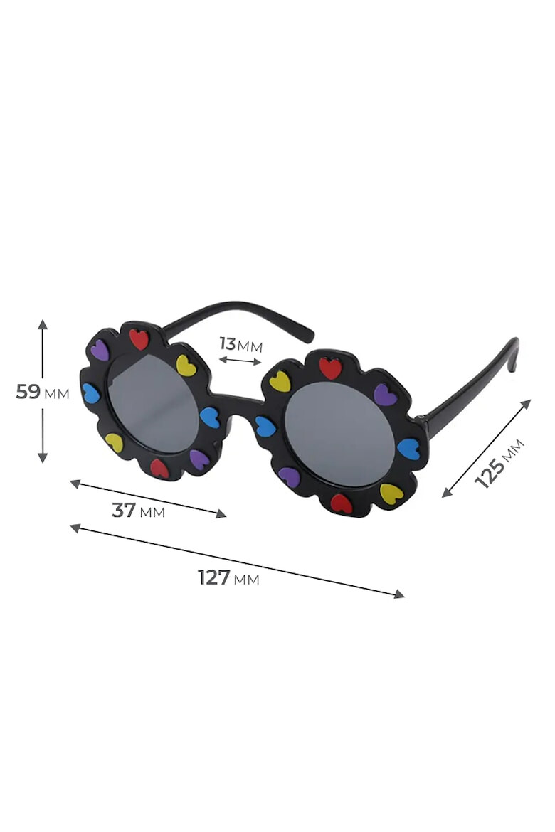 EFAYN.RO Ochelari de soare pentru copii model pentru fetite design floare cu petale in forma de inimioare EFAYN - Pled.ro