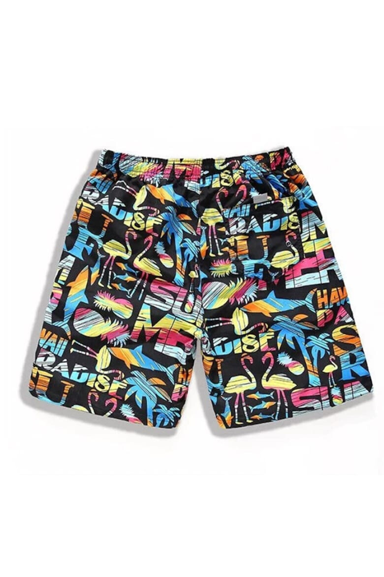 EFAYN.RO Pantaloni scurti de baie tip sort barbati model beach party imprimeu summer surf buzunar cu scai uscare rapida EFAYN - Pled.ro