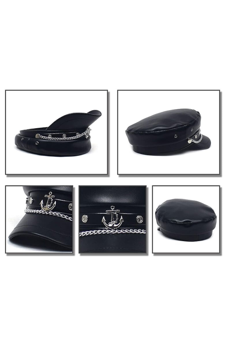 EFAYN.RO Sapca dama model accesorizat cu detalii metalice marine cozoroc curbat usor reglabila in interior tematica sexy captain lady marime universala EFAYN - Pled.ro