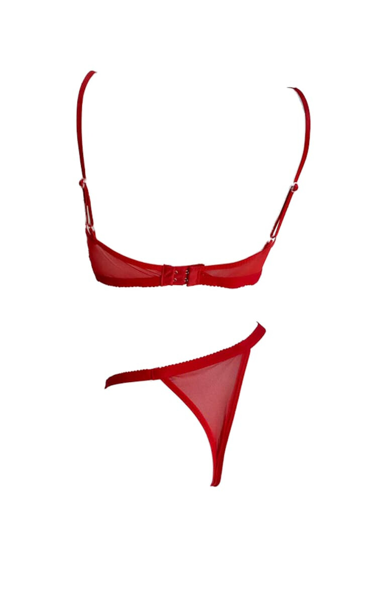 EFAYN.RO Set lenjerie sexy 2 piese dantela sutien si chilot tanga EFAYN RO - Pled.ro