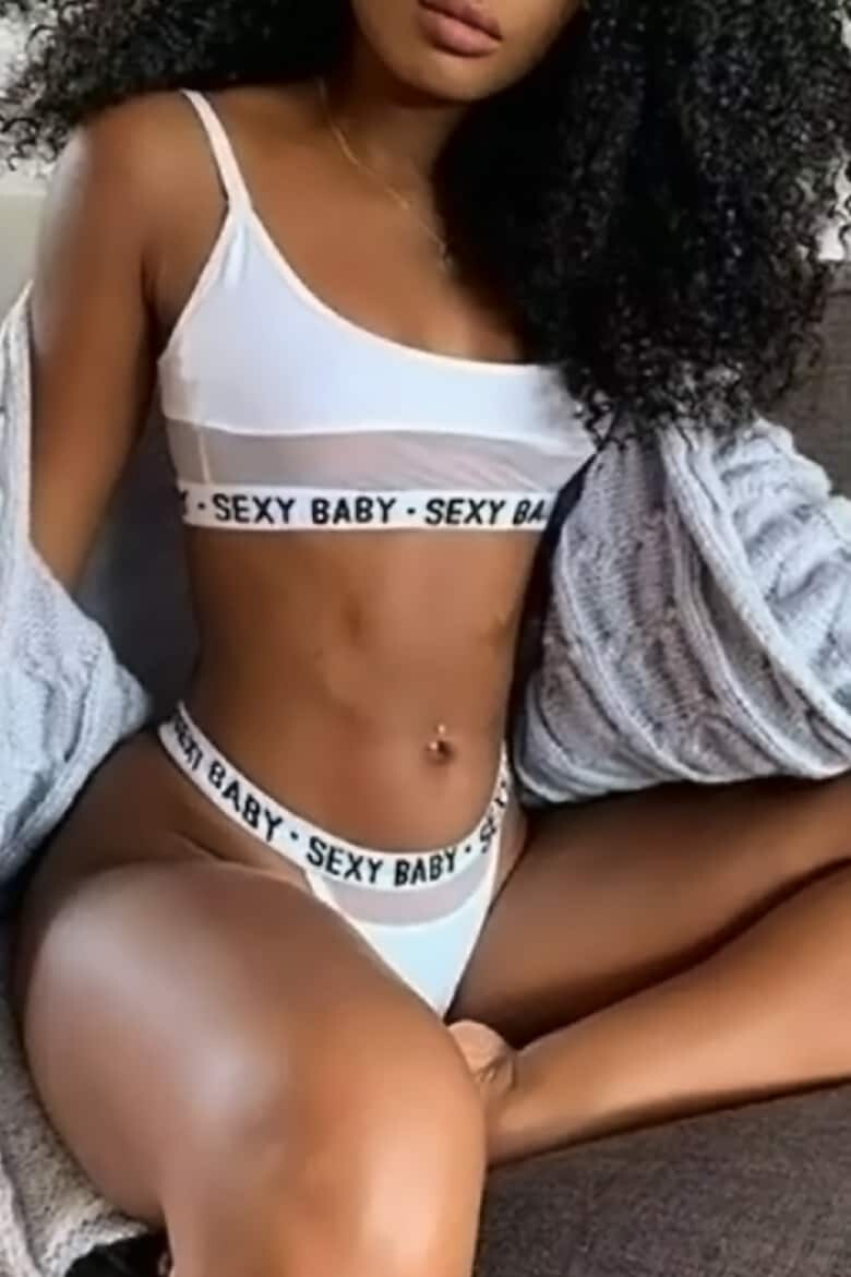 EFAYN.RO Set lenjerie sexy 2 piese print sexy baby bustiera si chilot tanga EFAYN RO - Pled.ro