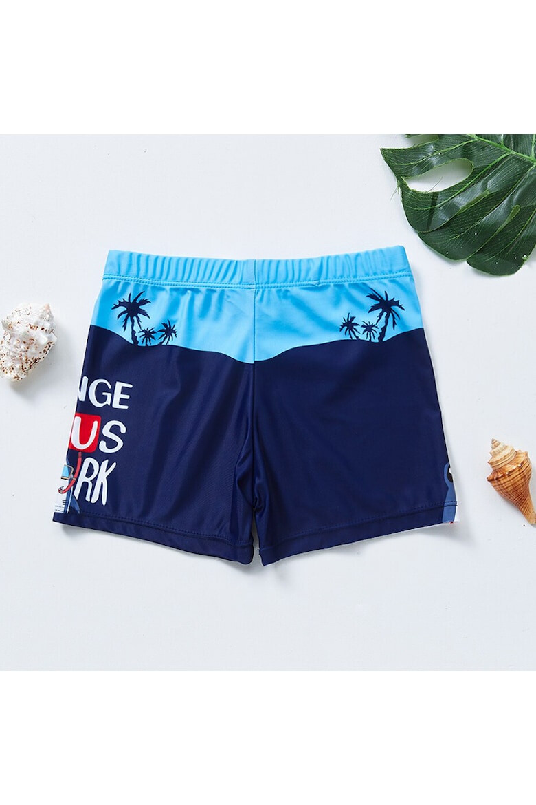 EFAYN.RO Set pantaloni de baie pentru baieti cu casca asortata M2 tematica happy summer vibe model animale EFAYN - Pled.ro