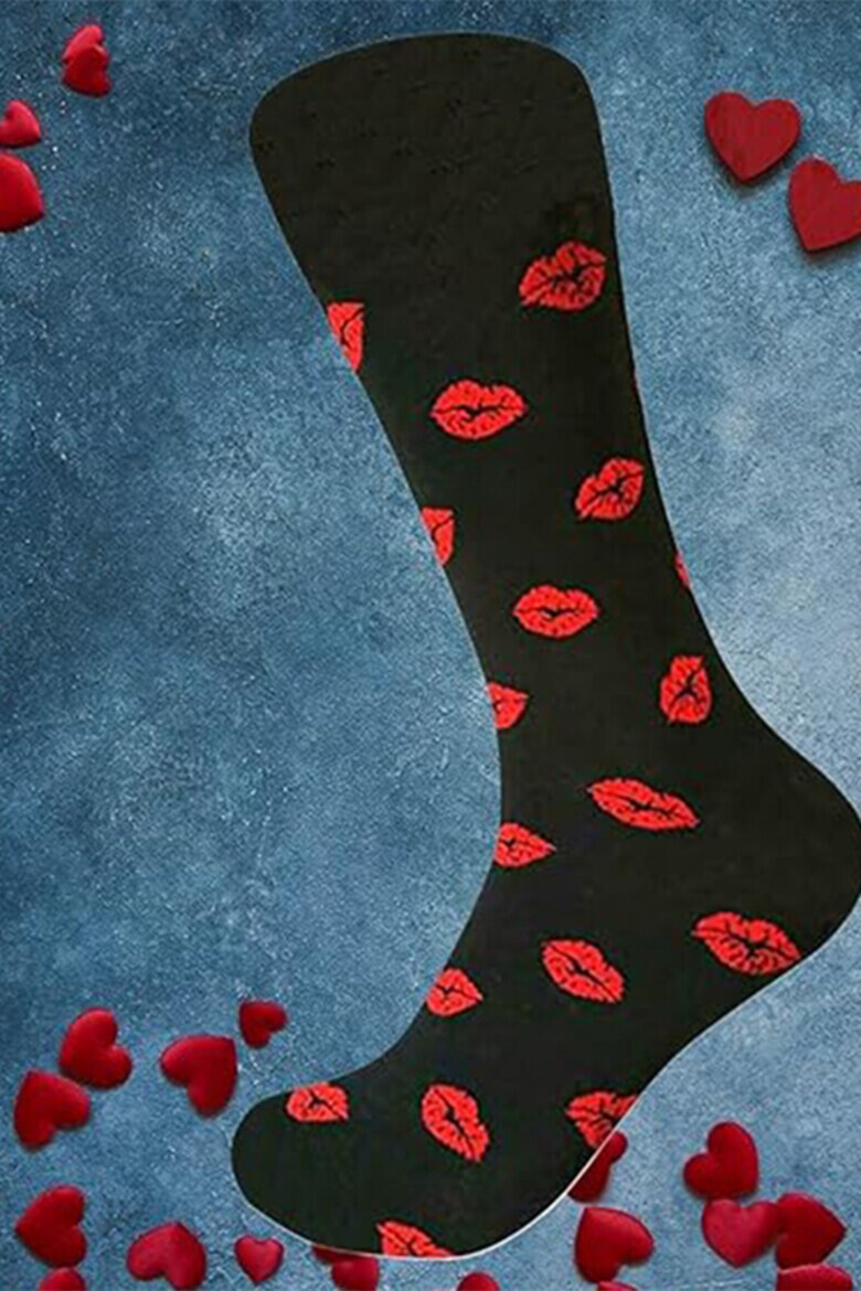 EFAYN.RO Soseste cute model peste glezna cu imprimeu grafic tematica love socks unisex EFAYN - Pled.ro