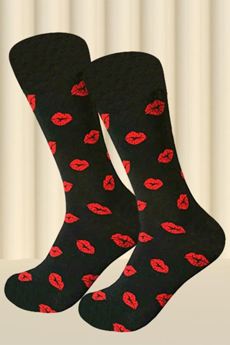 EFAYN.RO Soseste cute model peste glezna cu imprimeu grafic tematica love socks unisex EFAYN - Pled.ro