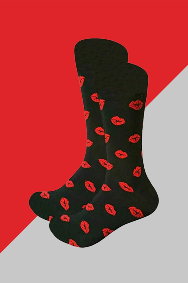 EFAYN.RO Soseste cute model peste glezna cu imprimeu grafic tematica love socks unisex EFAYN - Pled.ro