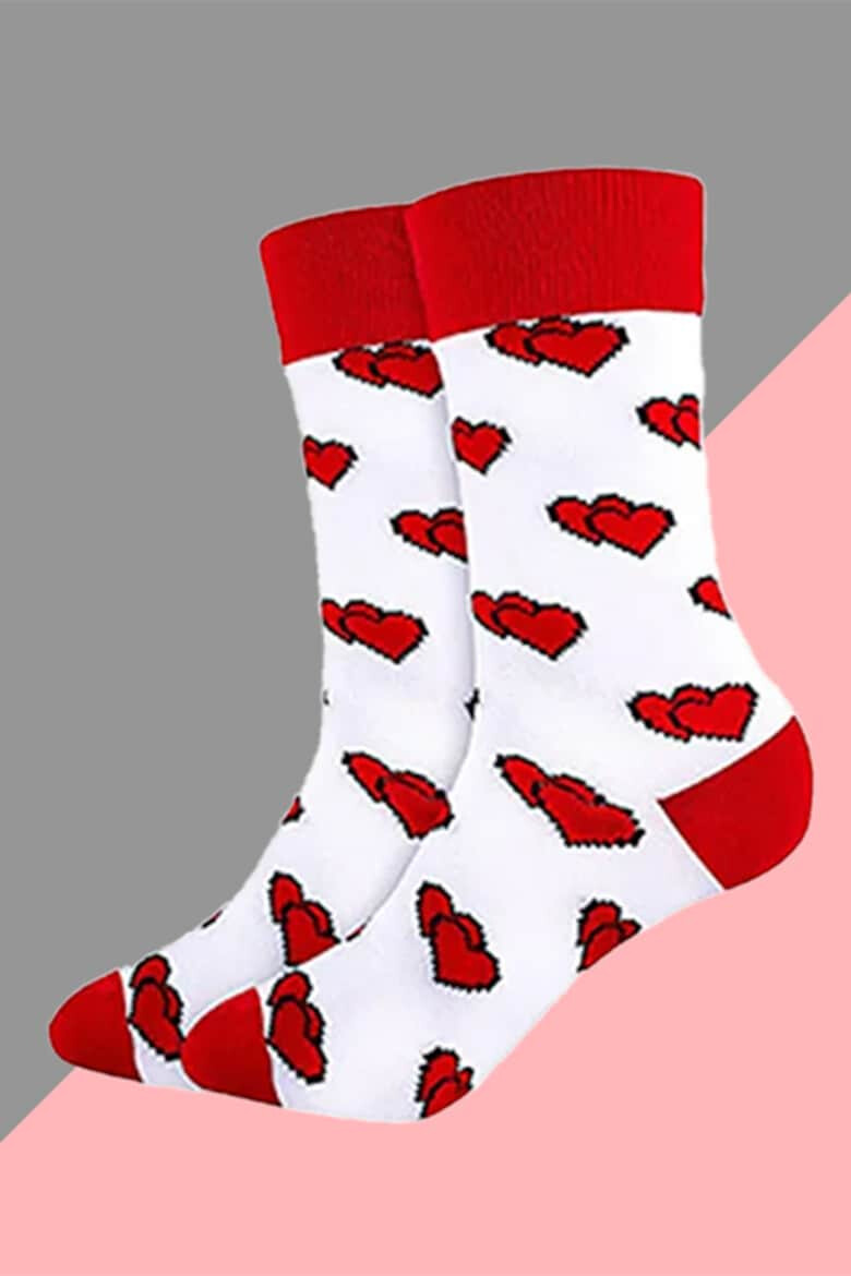 EFAYN.RO Soseste cute model peste glezna cu imprimeu grafic tematica love socks unisex EFAYN - Pled.ro