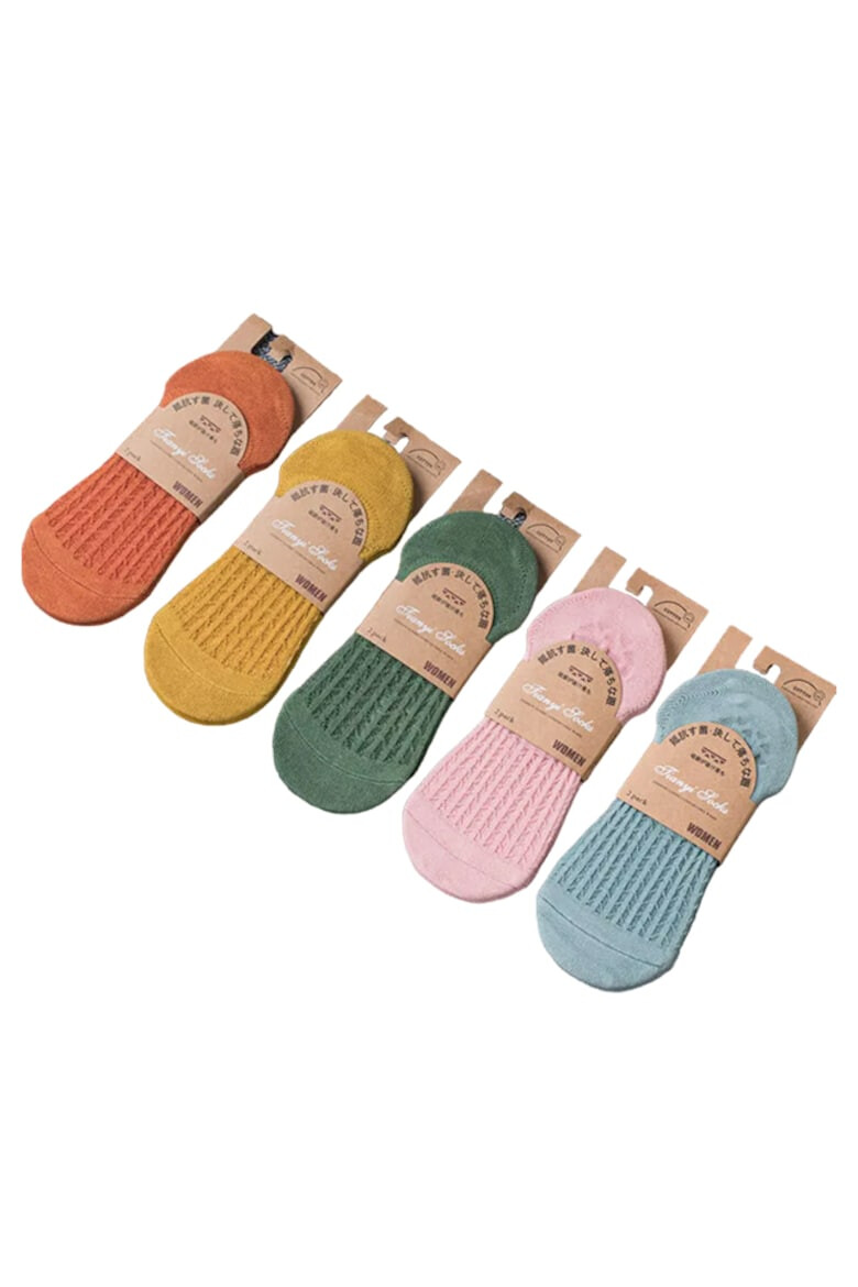 EFAYN.RO Sosete dama set 5 perechi model comod delicat si colorat tematica stay cozy non – slip EFAYN - Pled.ro