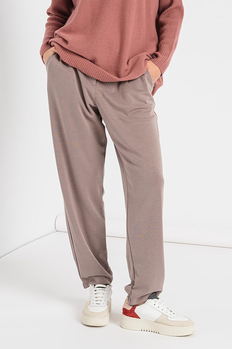 ELENA MIRÒ Pantaloni sport relaxed fit din amestec de modal - Pled.ro