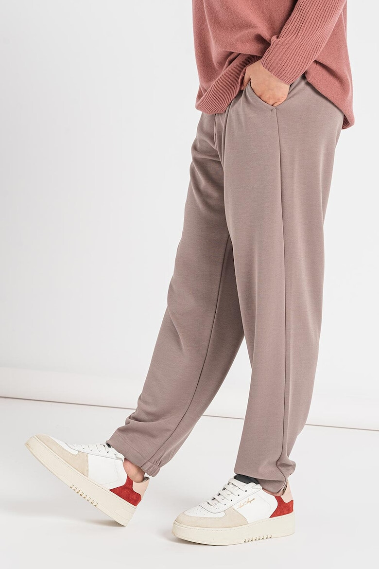 ELENA MIRÒ Pantaloni sport relaxed fit din amestec de modal - Pled.ro