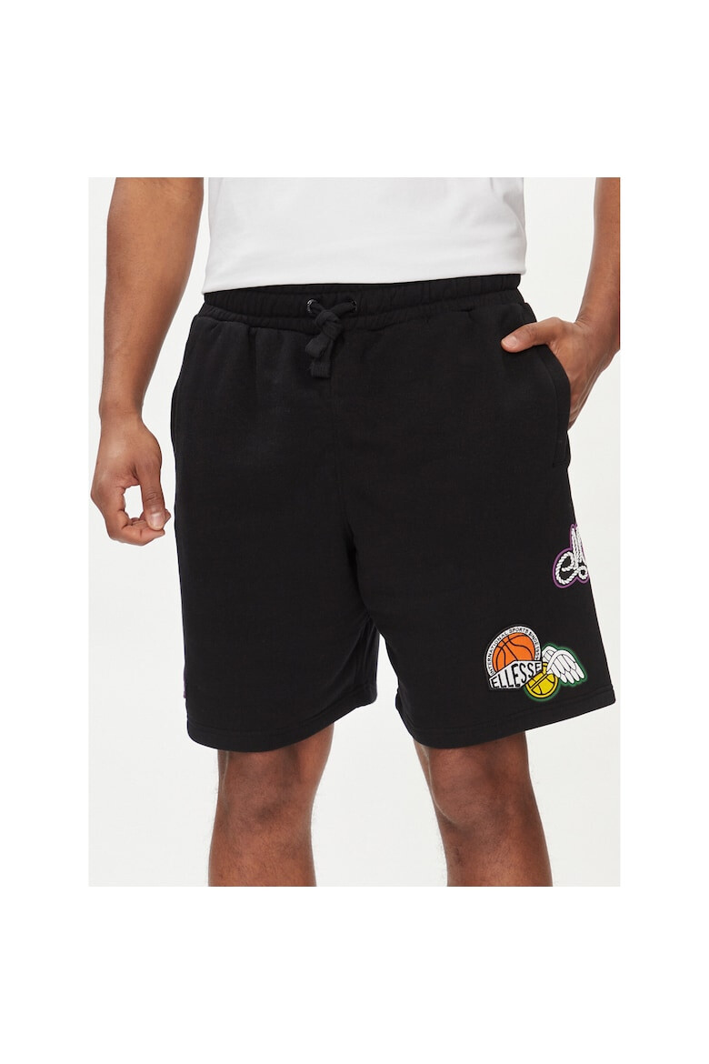 ELLESSE Pantaloni scurti sport barbati 303690649 Negru Bumbac - Pled.ro