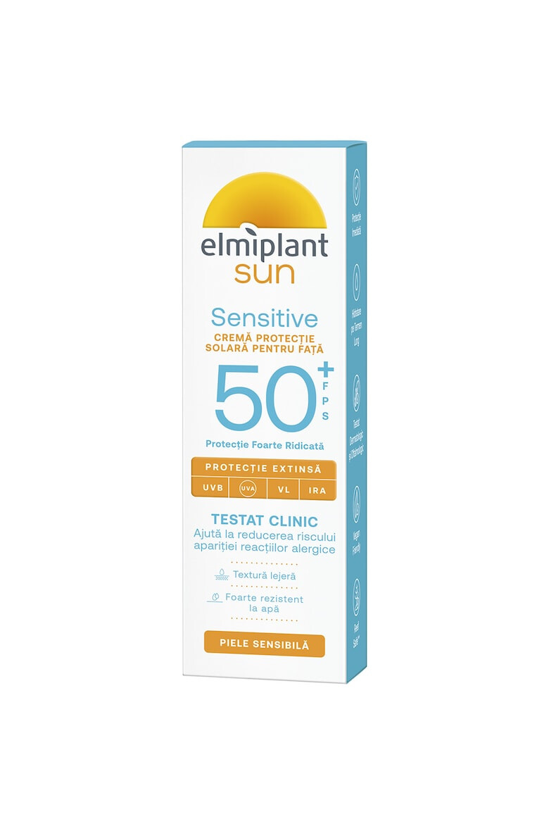 Elmiplant Crema protectie solara pentru Fata SPF50+ Sensitive Sun 50ml - Pled.ro