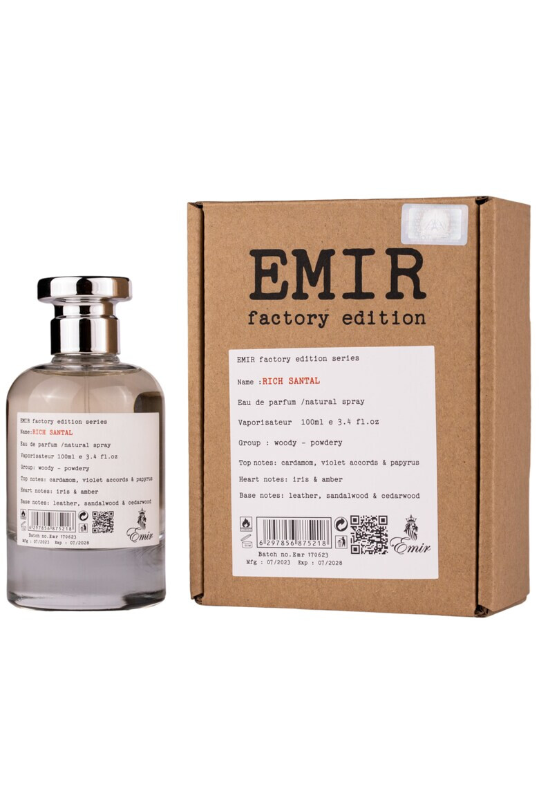 Emir Apa de Parfum Rich Santal Factory Edition Unisex 100ml - Pled.ro