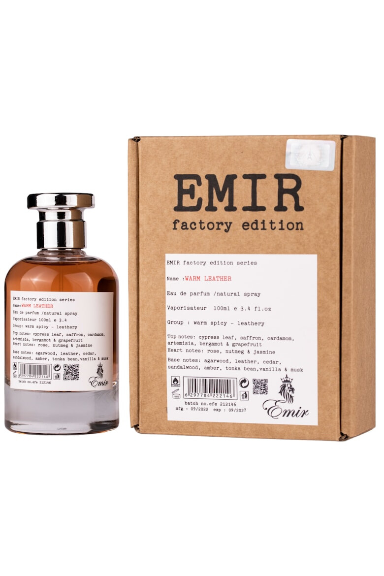 Emir Apa de Parfum Warm Leather Factory Edition Unisex 100ml - Pled.ro