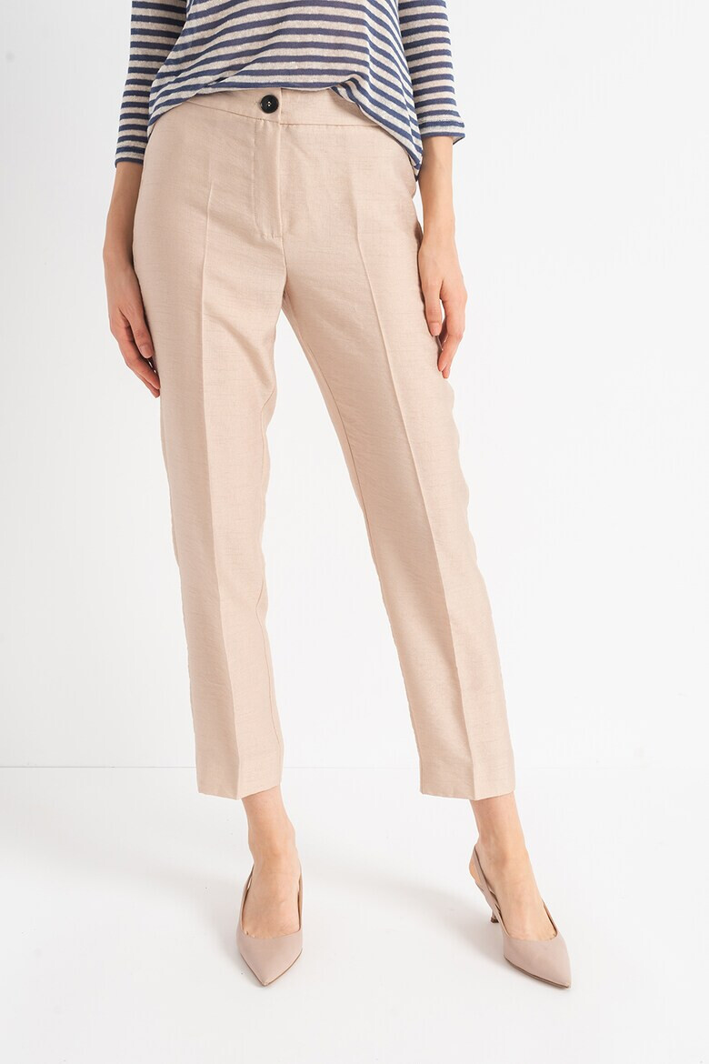 EMME Pantaloni crop cu pensa Bacino - Pled.ro