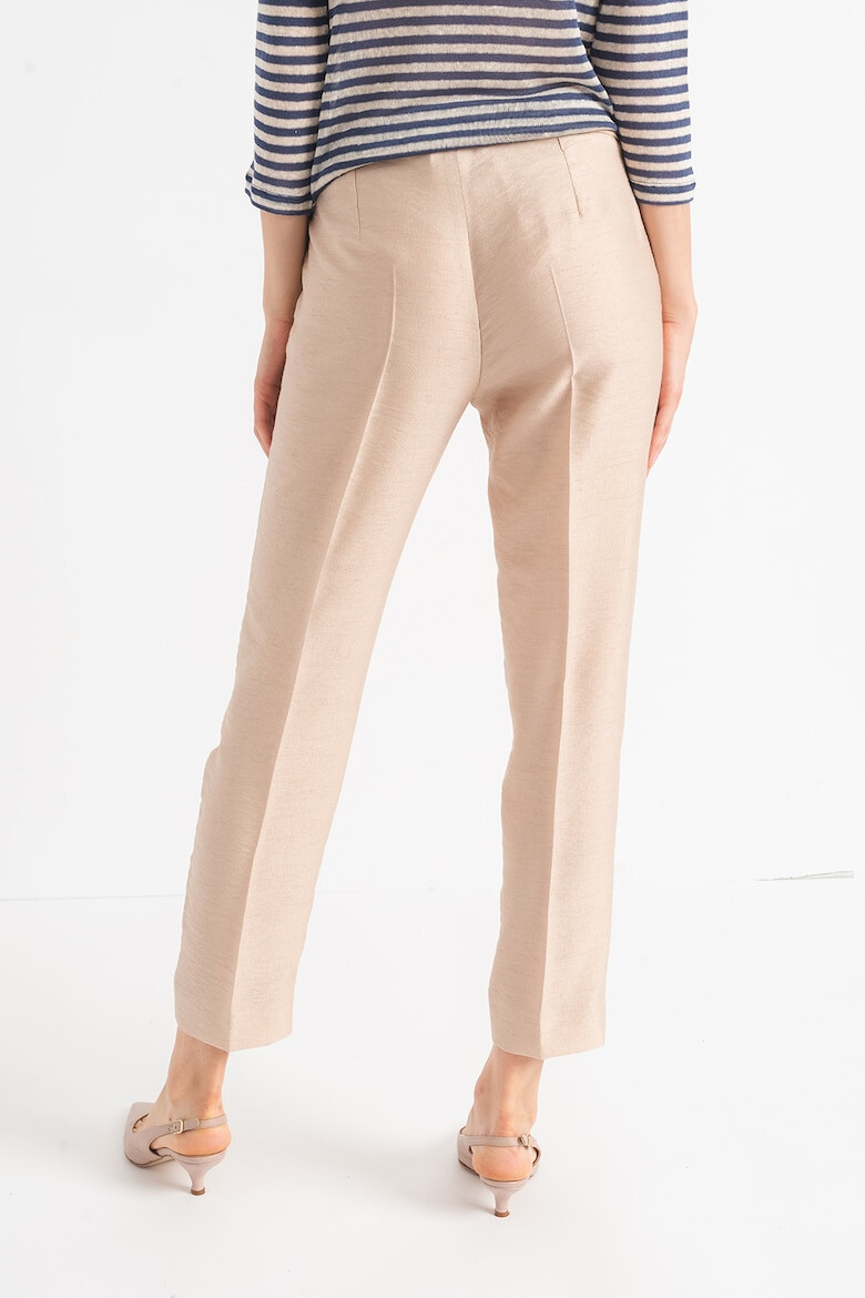 EMME Pantaloni crop cu pensa Bacino - Pled.ro