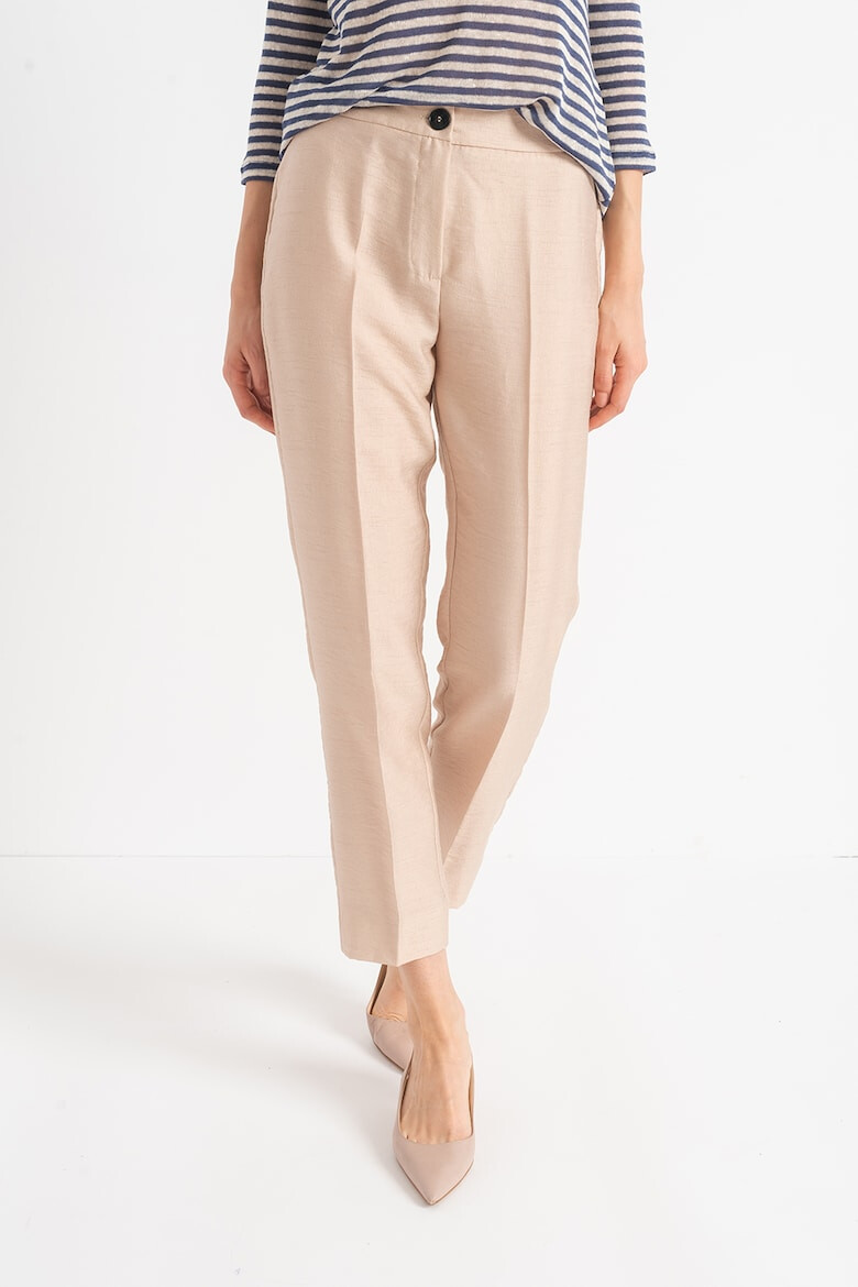 EMME Pantaloni crop cu pensa Bacino - Pled.ro