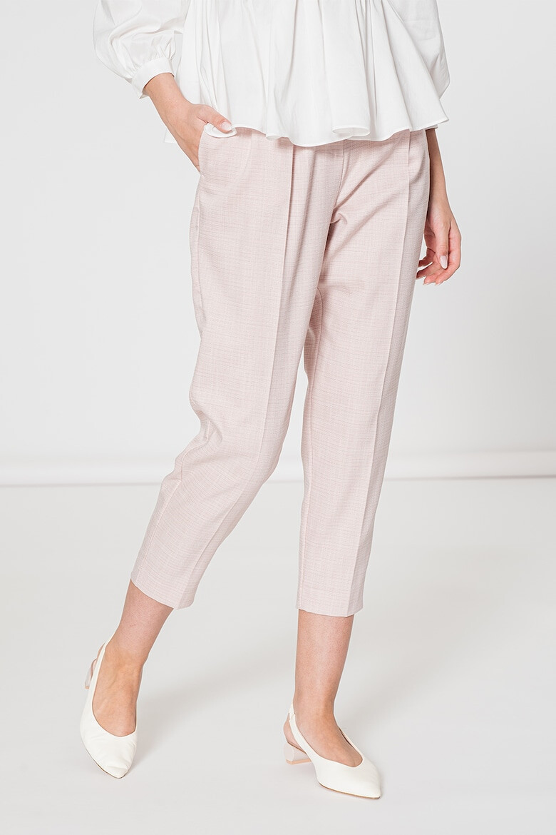 EMME Pantaloni crop cu talie inalta Danubio - Pled.ro