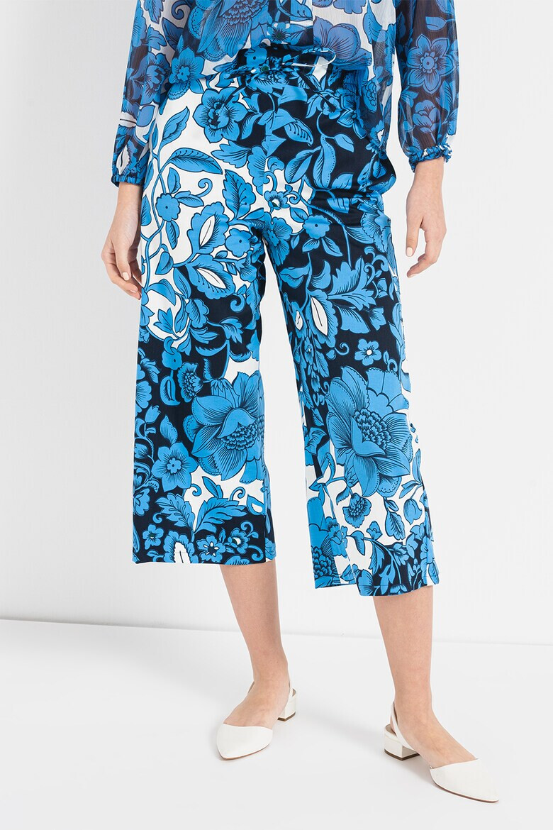 EMME Pantaloni culotte cu imprimeu floral - Pled.ro