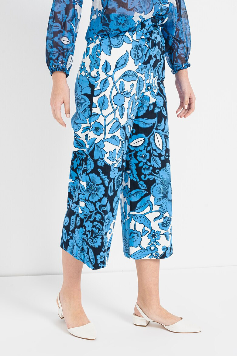 EMME Pantaloni culotte cu imprimeu floral - Pled.ro