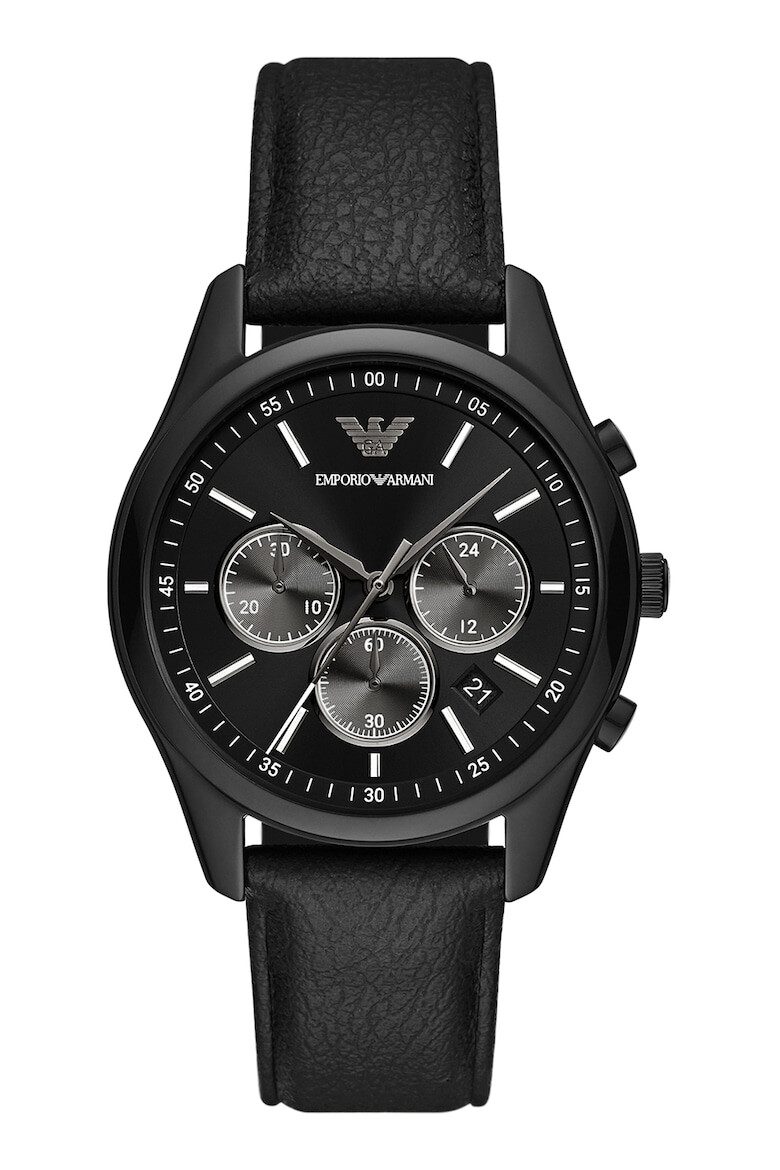 Emporio Armani Ceas cronograf cu o curea de piele - Pled.ro