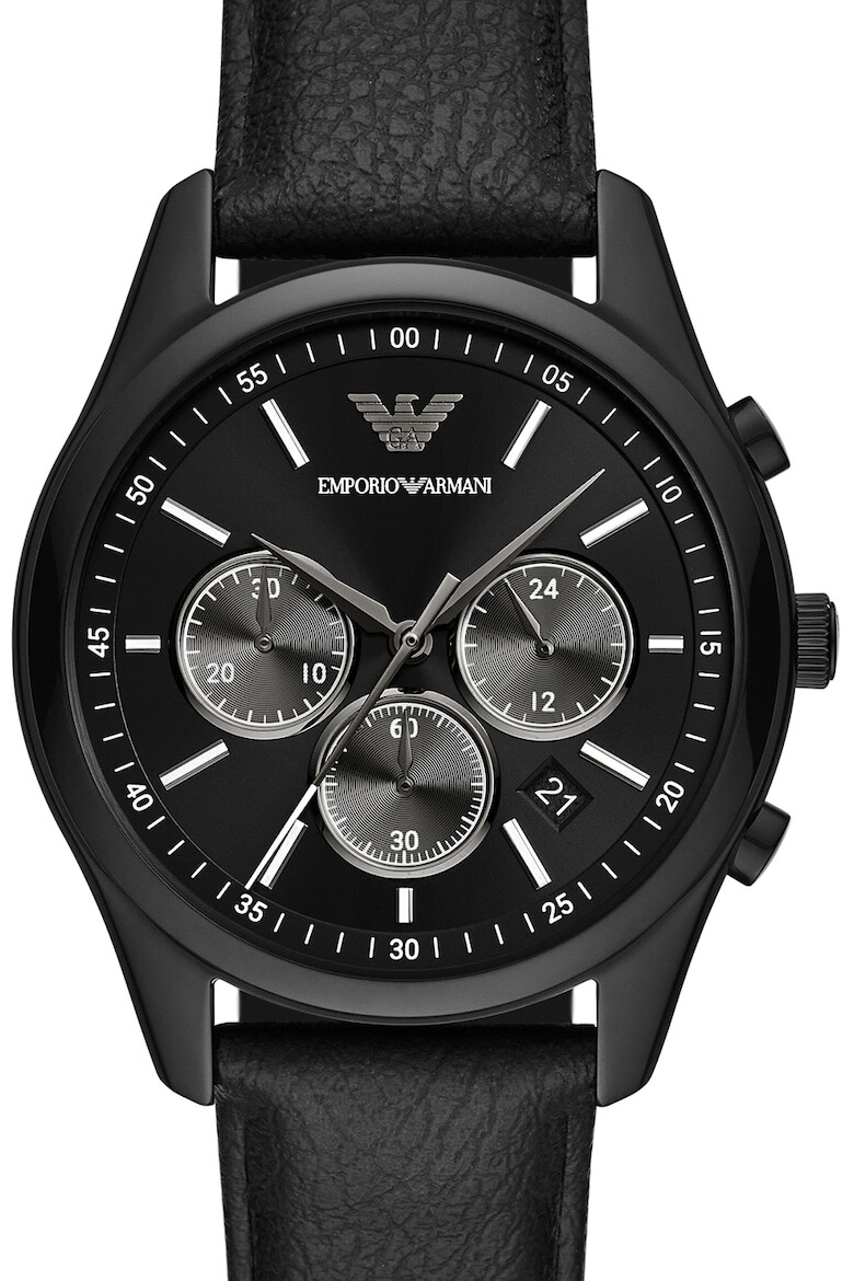 Emporio Armani Ceas cronograf cu o curea de piele - Pled.ro