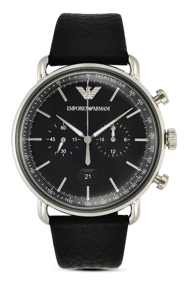 Emporio Armani Ceas cronograf cu o curea de piele - Pled.ro