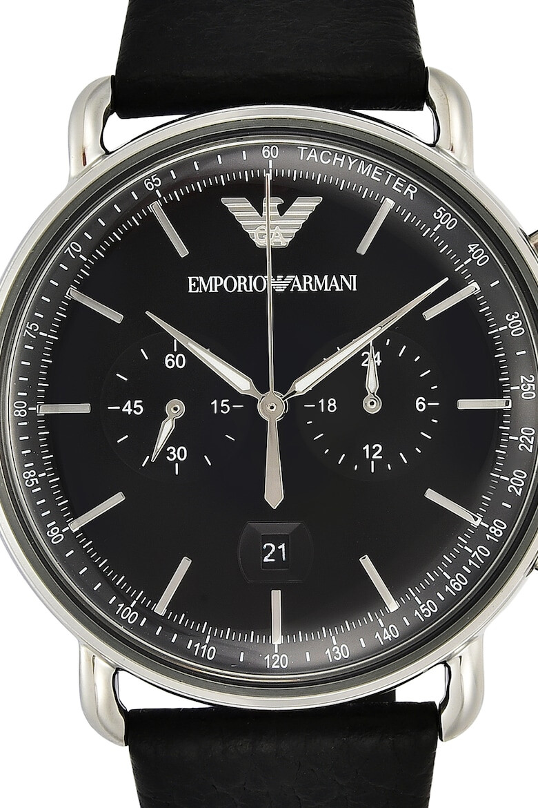 Emporio Armani Ceas cronograf cu o curea de piele - Pled.ro