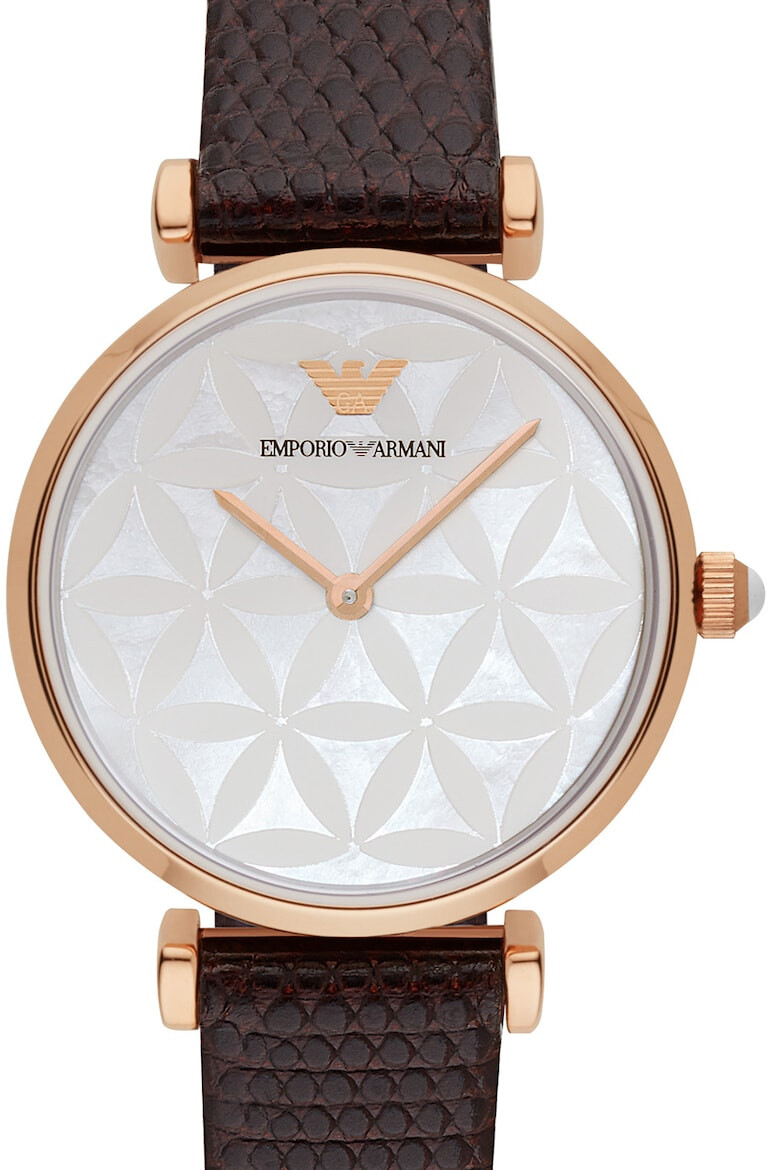 Emporio Armani Ceas quartz cu o curea de piele - Pled.ro