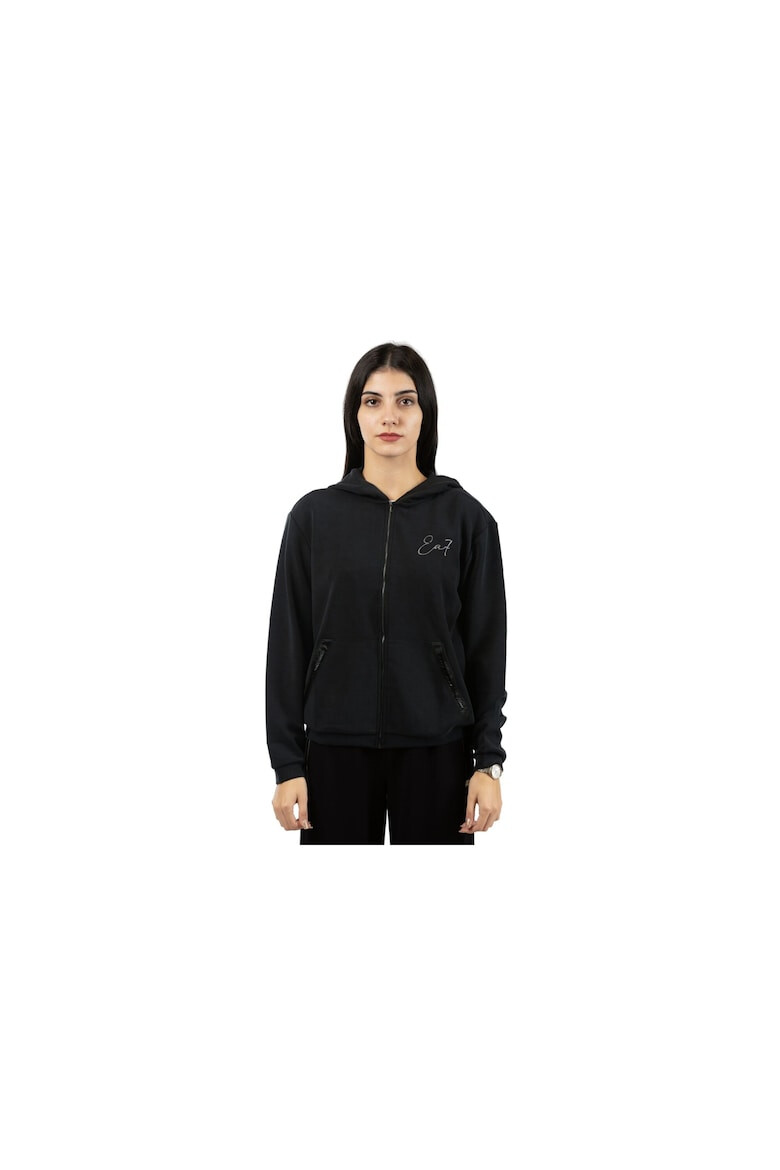 Emporio Armani EA7 Hanorac Train Precious W Hoodie Fz 6RTM20TJDCZ01200 Femei Negru - Pled.ro