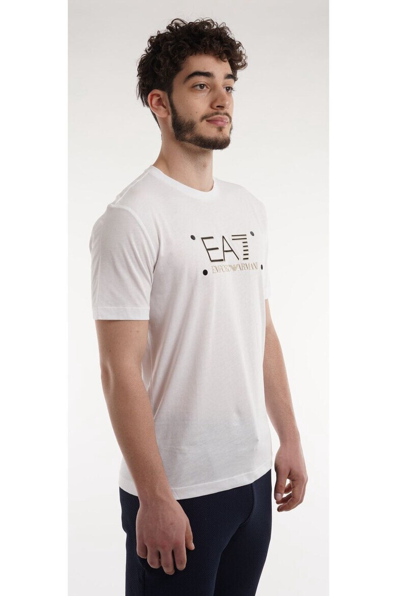 Emporio Armani EA7 Tricou barbati Bumbac Alb - Pled.ro