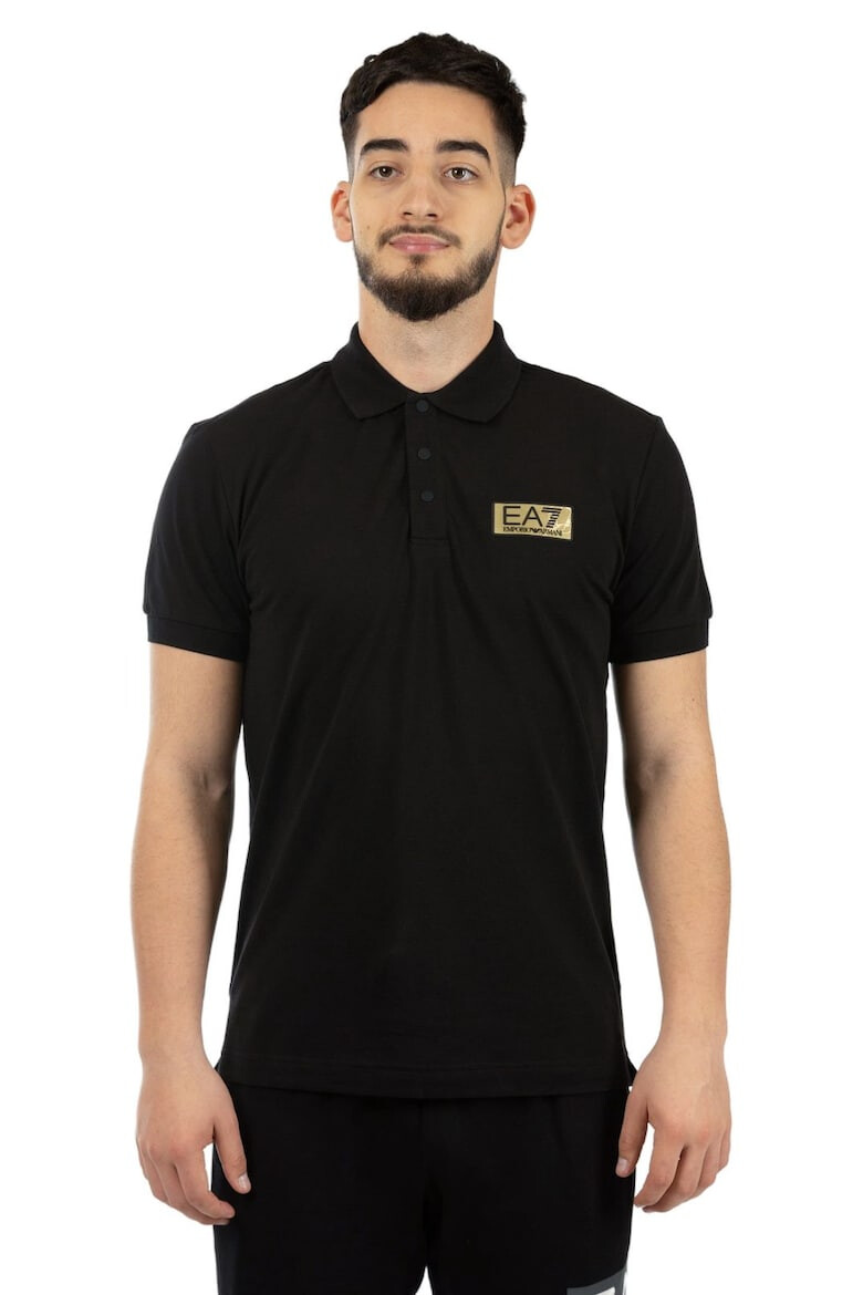 Emporio Armani EA7 Tricou polo Train Gold Label M Polo Pima PQ 3DPF02PJ5AZ01200 - Pled.ro