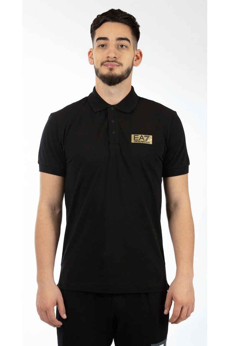 Emporio Armani EA7 Tricou polo Train Gold Label M Polo Pima PQ 3DPF02PJ5AZ01200 - Pled.ro