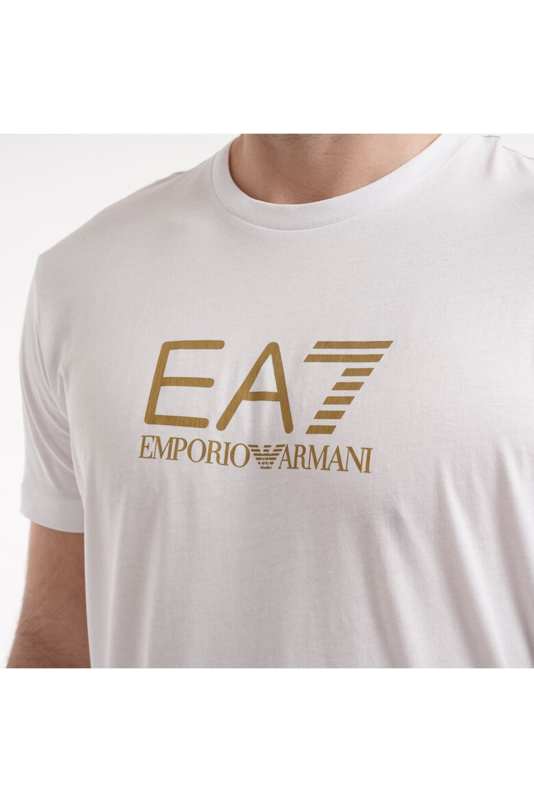 Emporio Armani EA7 Tricou Train Gold Label M Tee SS Pima JS Big Logo 3DPT08PJM9Z01100 - Pled.ro