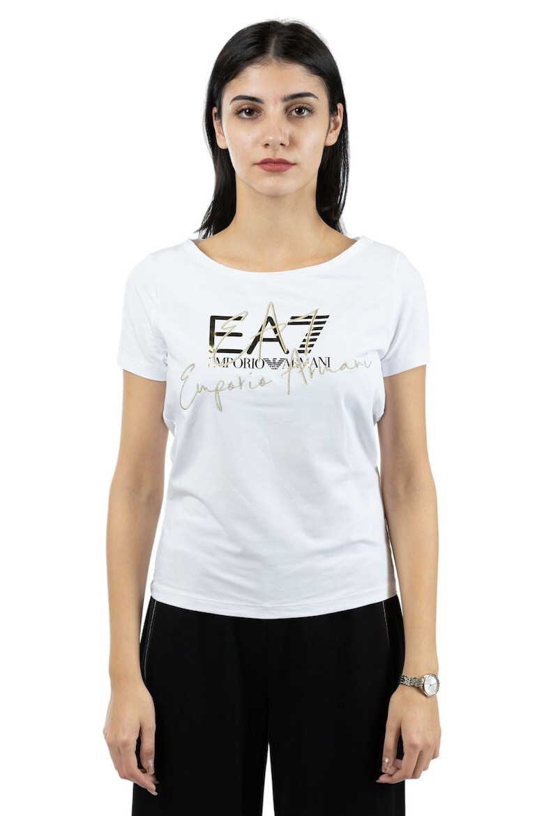 Emporio Armani EA7 Tricou Train Logo Series W Handwritten Tee Crossover 3DTT26TJFKZ00101 - Pled.ro